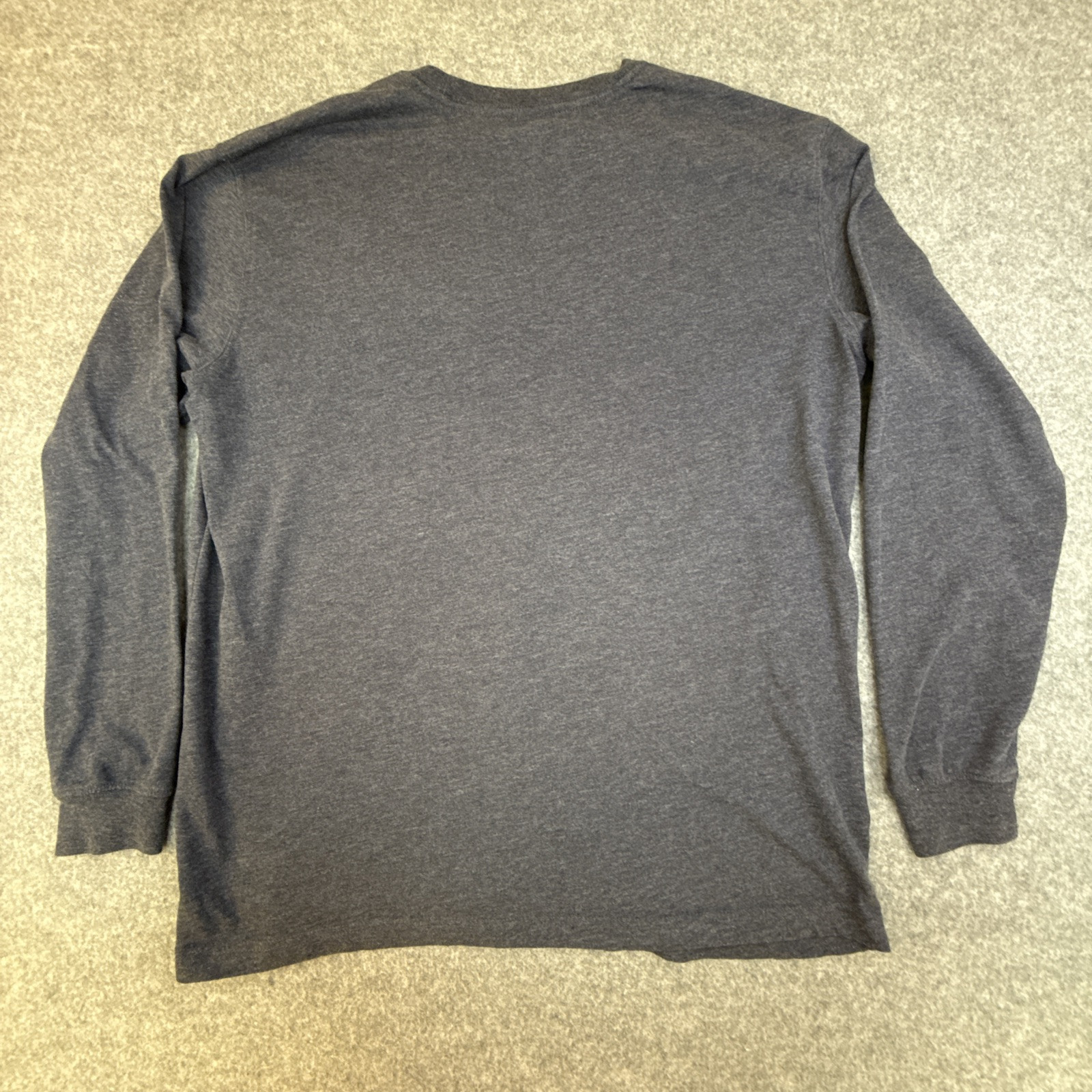 Blue Mountain Men’s Long Sleeve T Shirt Cotton Blend Easy Care Blue Size Large gallery