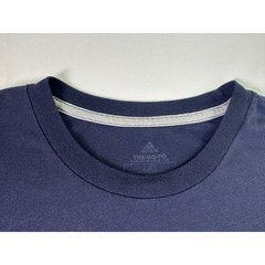 Adidas The Go-To Performance Tee Navy Blue Distressed Logo Shirt Men’s Large L