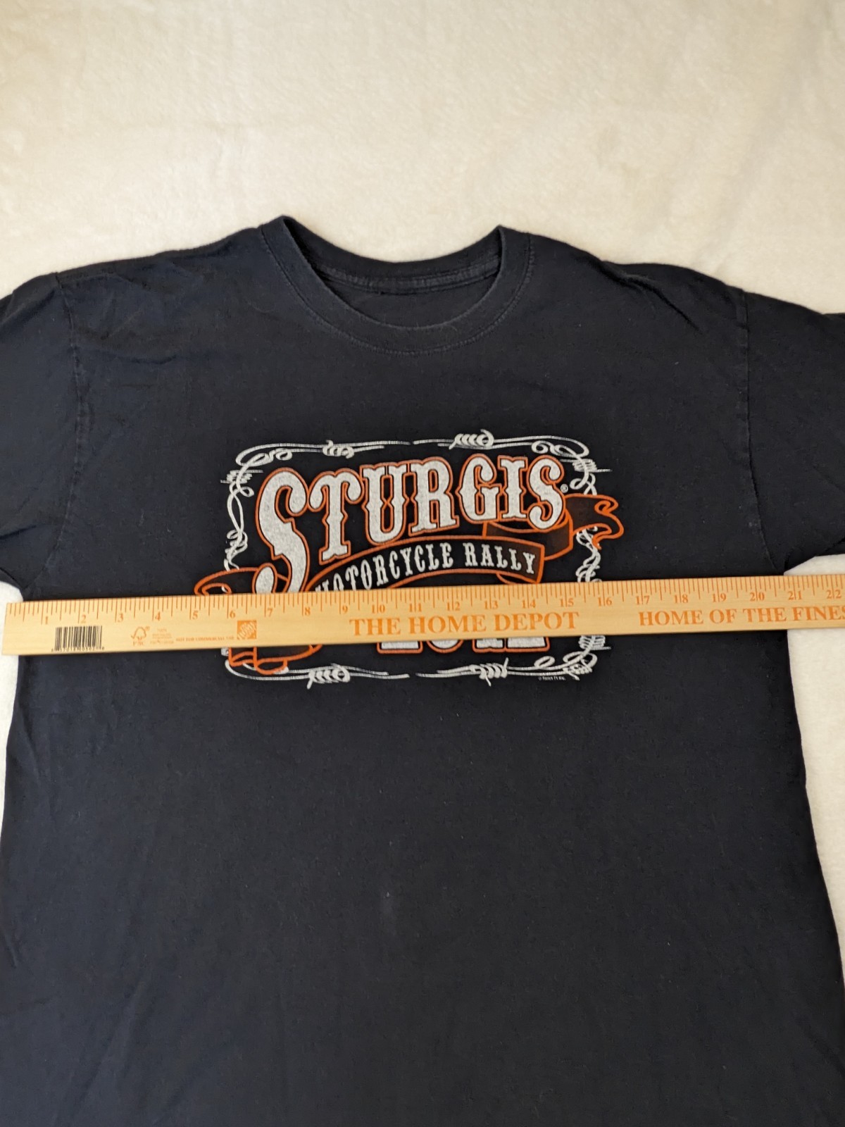 Sturgis SD Motorcycle Bikers Aop 2012 Black T shirt Toms T's M/L See Measurement gallery