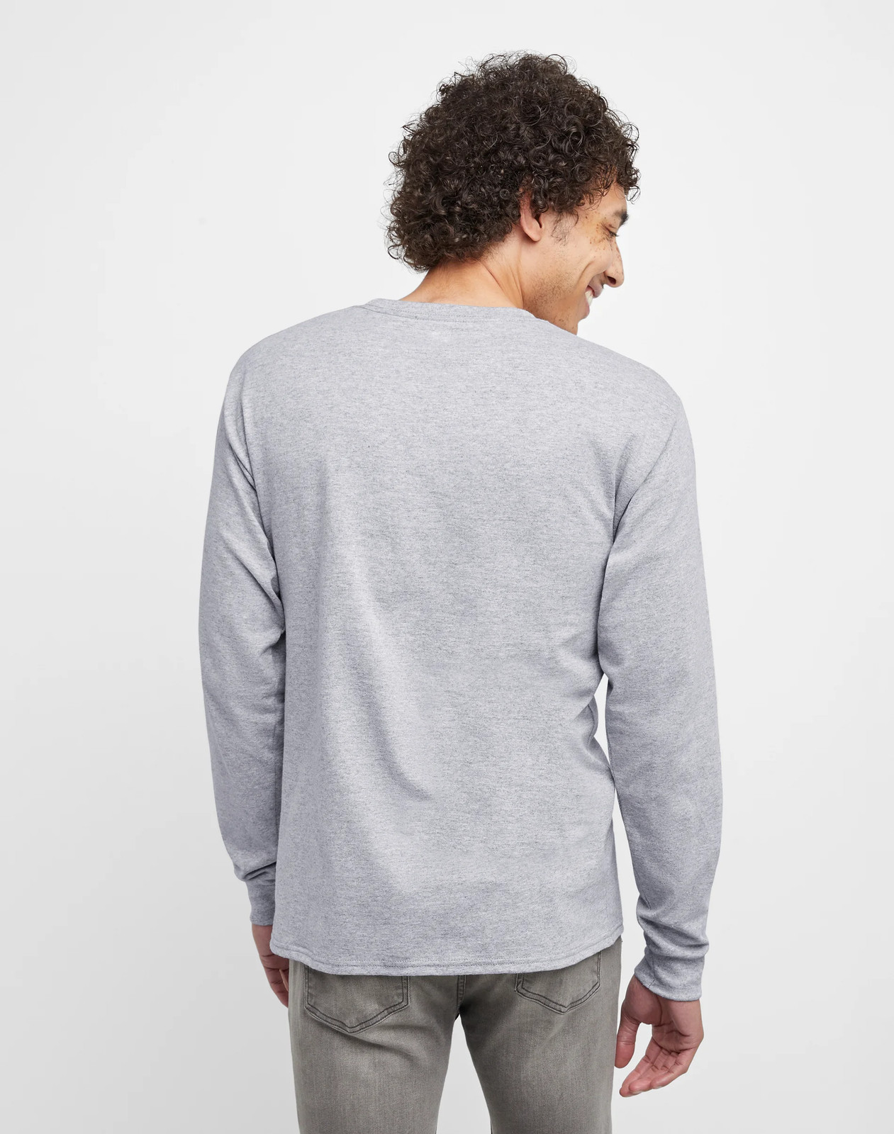 Hanes Essentials Men's Cotton Long Sleeve T-Shirt, 2-Pack gallery