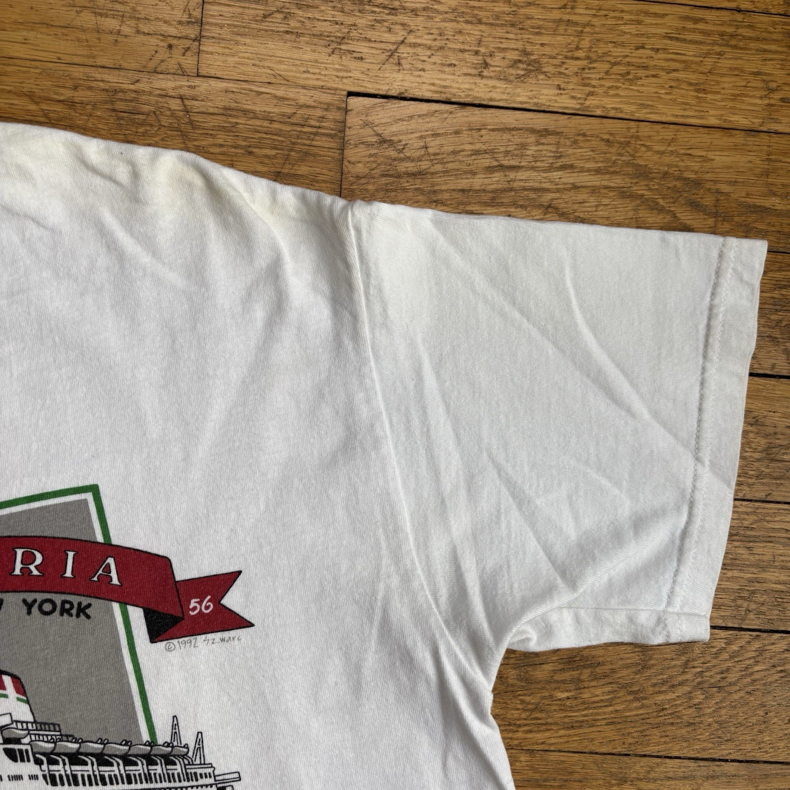 Vintage Andrea Doria Ship Shirt Genoa New York 90s Size Medium gallery