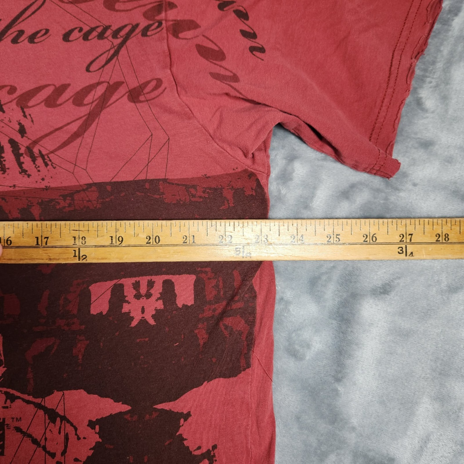 GLADIATORIA T-Shirt Men's XL Red Graphic AOP Distressed Gladiator Collesium Rome gallery