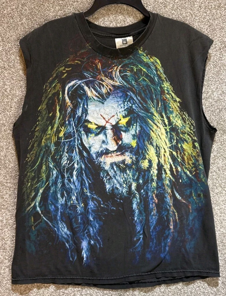 Vintage Winterland Rob Zombie Authentic Sleeveless Cut Off T-Shirt Size Large