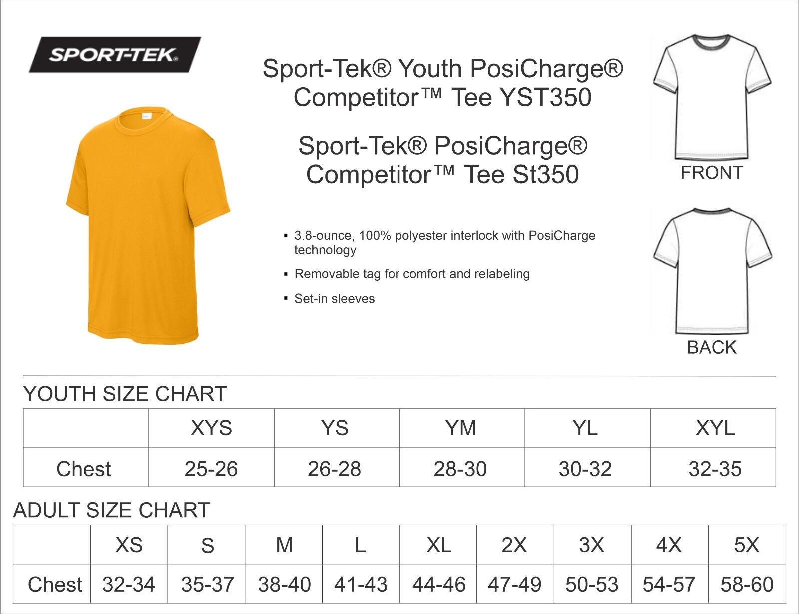 Sport-Tek® PosiCharge® Competitor™ Tee - ST350 gallery