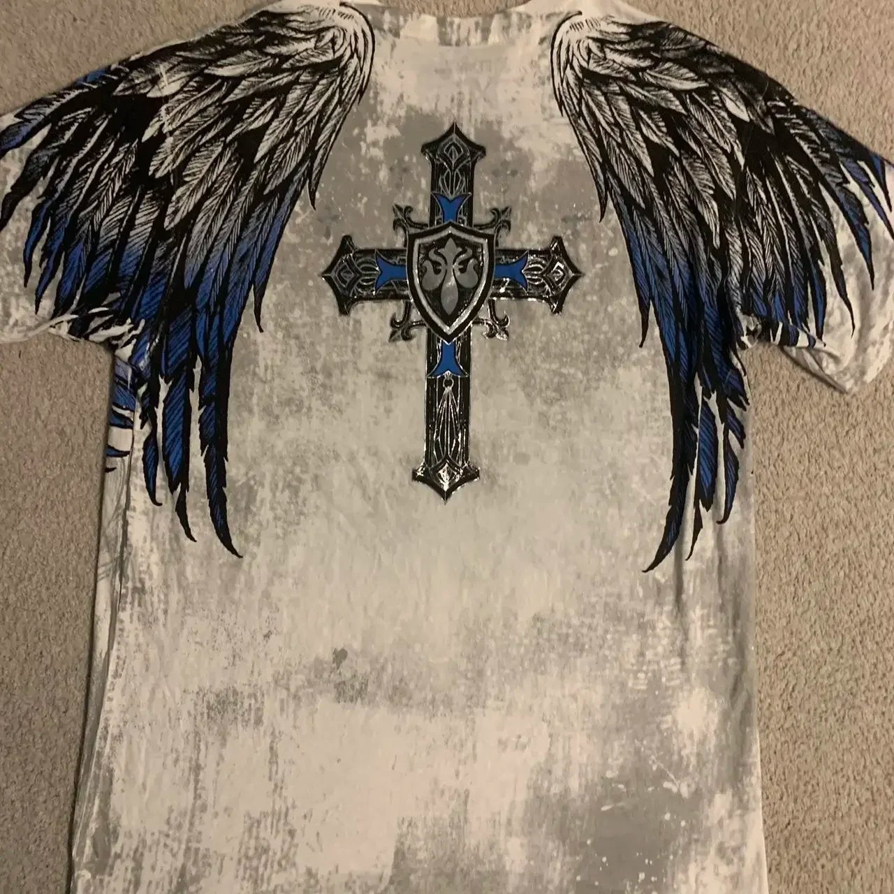 Classic Y2K Gothic Style T-shirt Print Oversized T Shirt High Street Shirts gallery