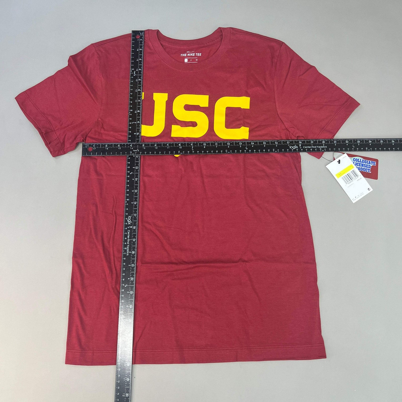 NIKE USC Trojans Essential Wordmark T-Shirt Men's Sz S Cardinal Red DD7163 (New) gallery