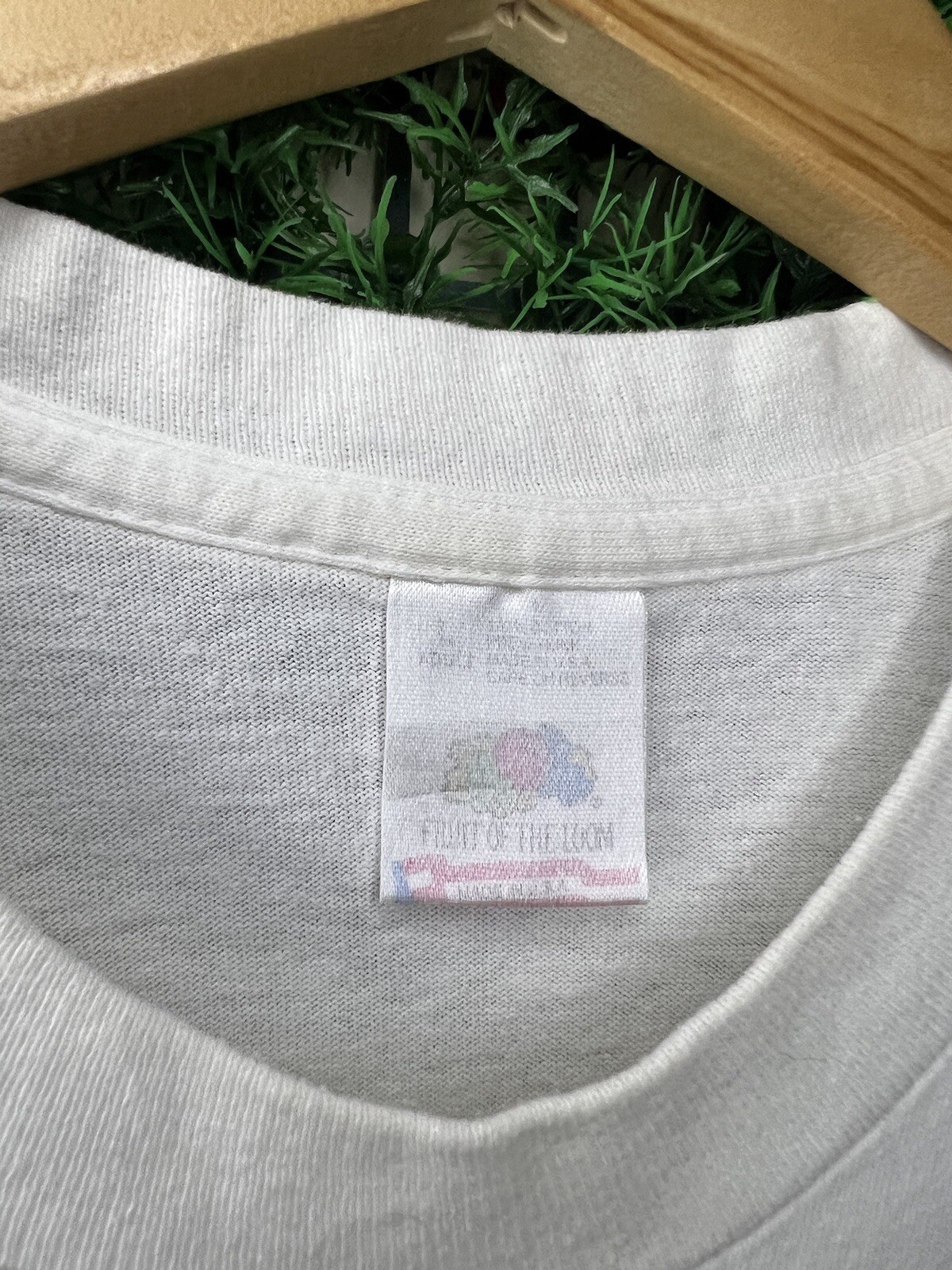Vintage 1996 Sunflowers Outdoor Nature Art T-Shirt Large White USA Made FOTL SEE gallery