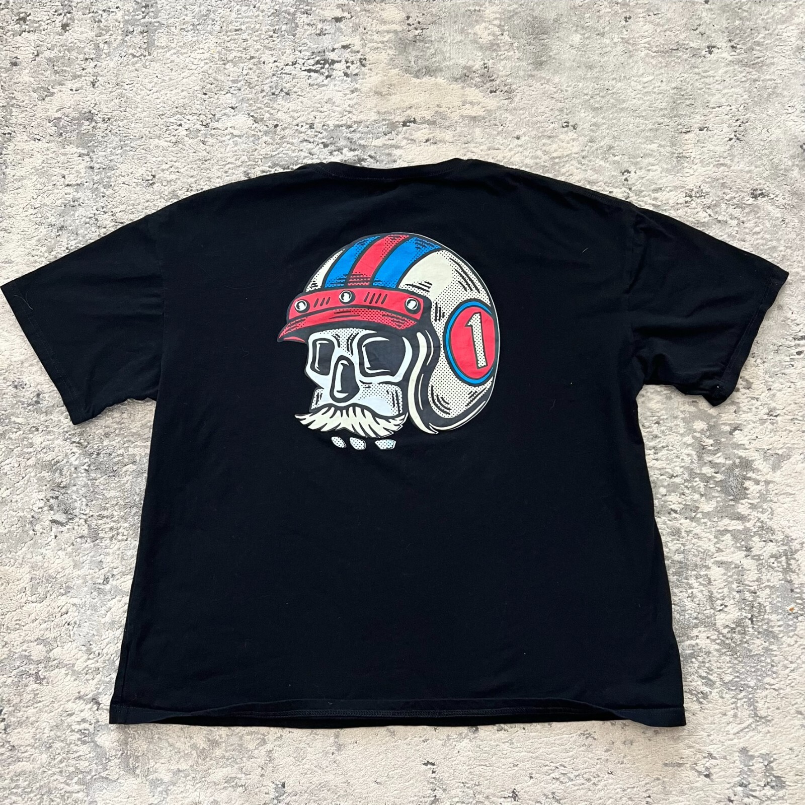 Chicyea T-shirt Death Racer XL Black Mens Skull Graphic Retro Old School