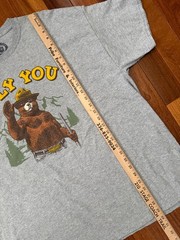 Smokey The Bear ONLY YOU Forest Fire Prevention T-Shirt Gray Short Sleeve 2XL