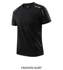 CHRLCK Men’s Running Quick Drying T-shirts Breathable Hiking Fishing Tees