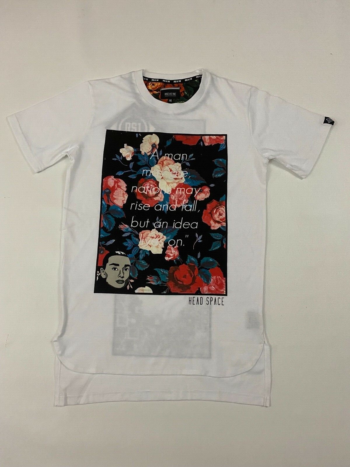 New Rise As 1ne White Graphic T Shirt Size M