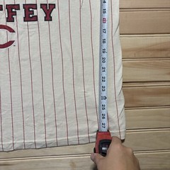 Vintage 2000 Ken Griffey Jr. Cincinnati reds Pinstripe Shirt Size Large