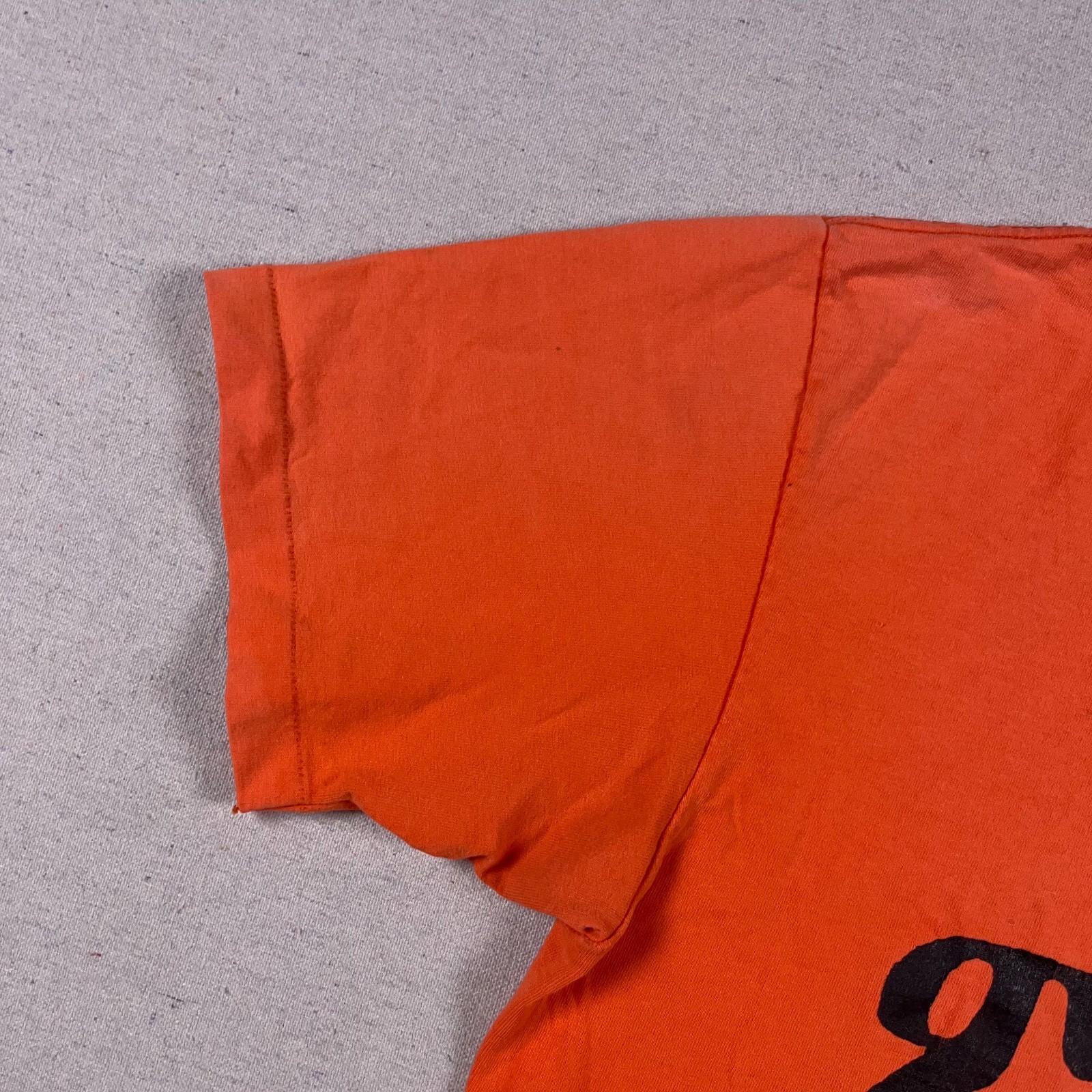 Vtg T Shirt Mens Large Amharic Ethiopian Eritrea Orange Single Stitch USA gallery
