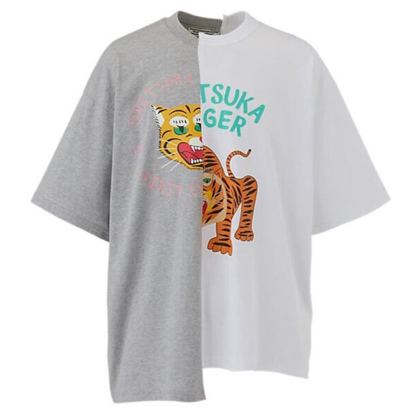 Onitsuka Tiger GRAPHIC TEE Cotton Asymmetrical Remake Style 3 Colors JAPAN NEW gallery