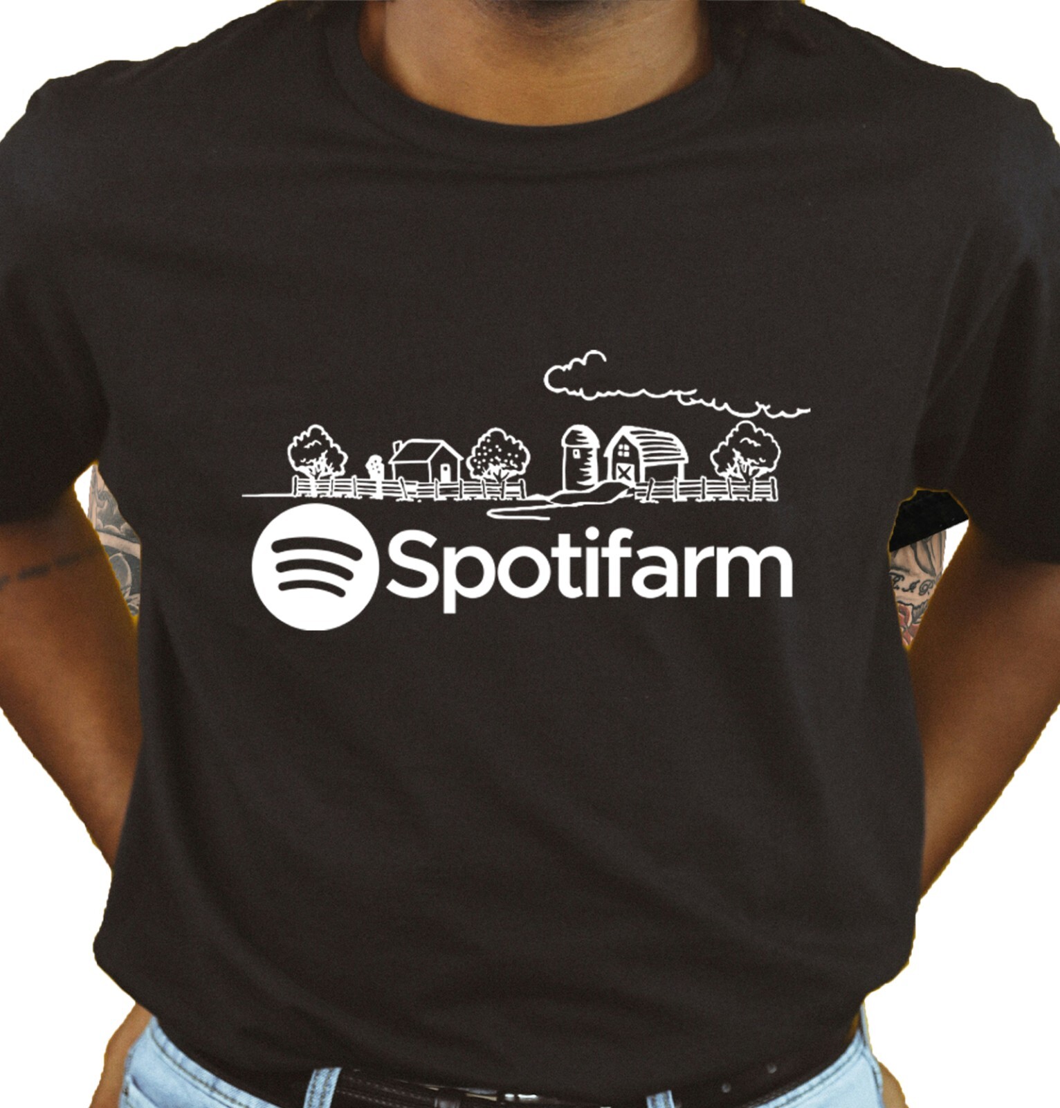 Spotifarm Unisex T Shirt - Novelty Farming Apparel Clothing Humour Gift Original gallery