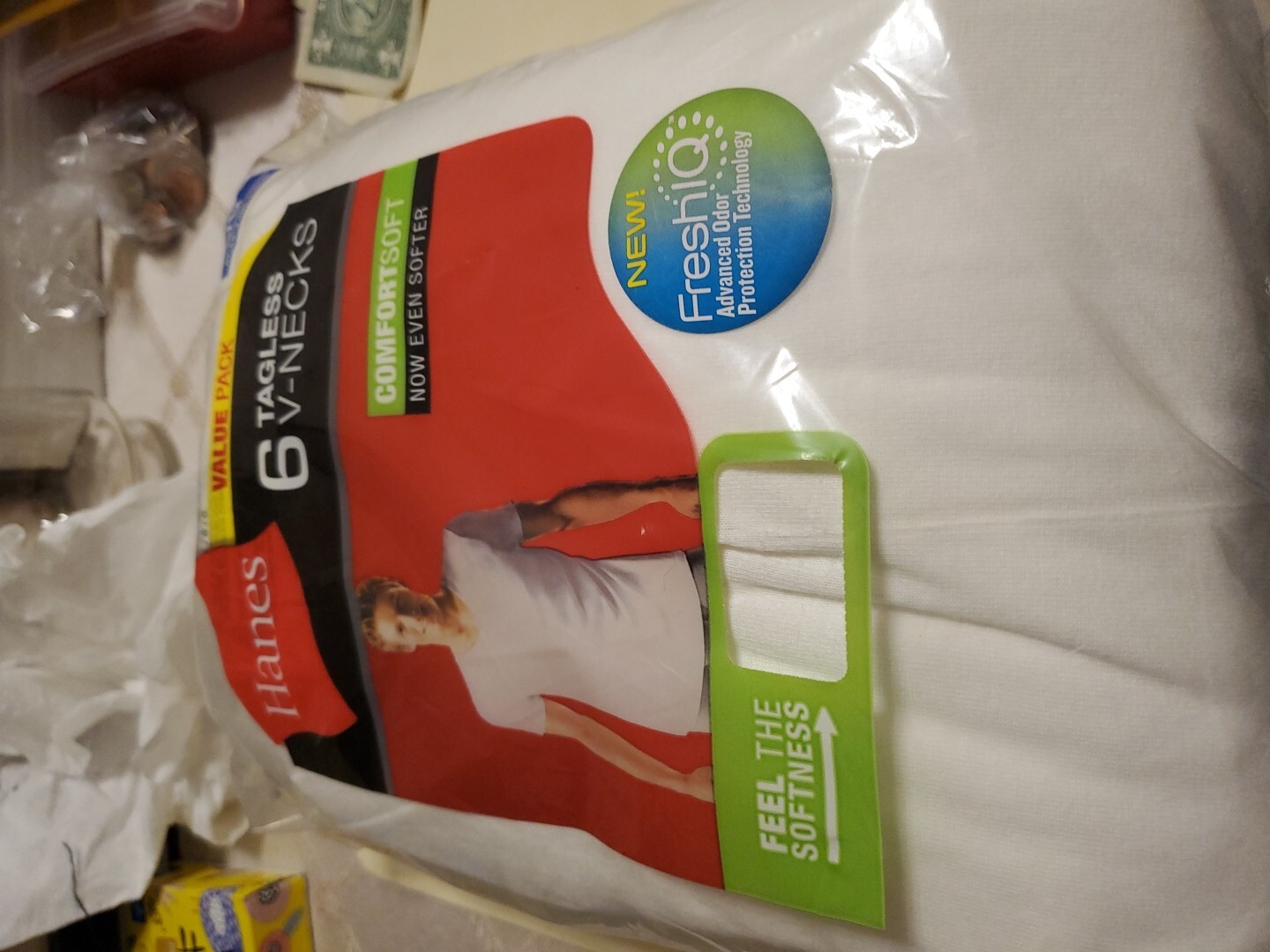 Hanes 777VP6 Men's T-Shirt, Size L - White (6 Piece) Won't Last Hurry gallery