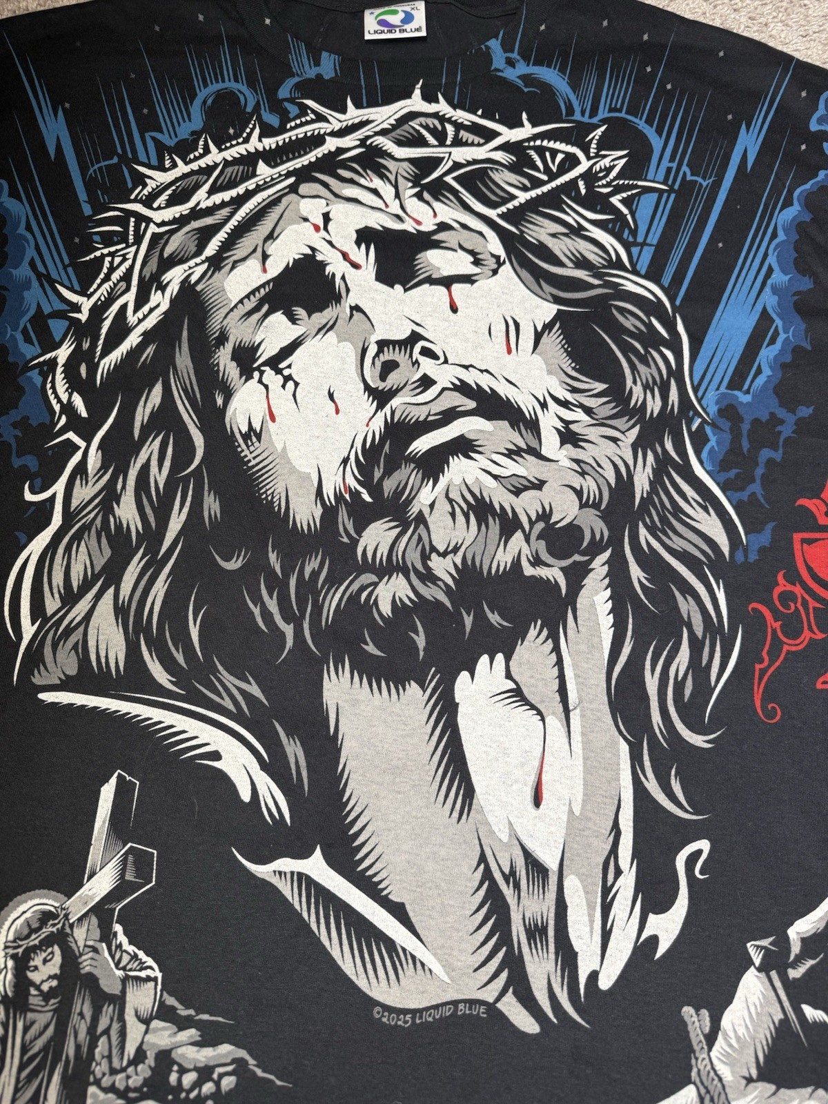 Liquid Blue Ascension Tee XL Limited Edition Archive Proof COA Jesus Rare gallery