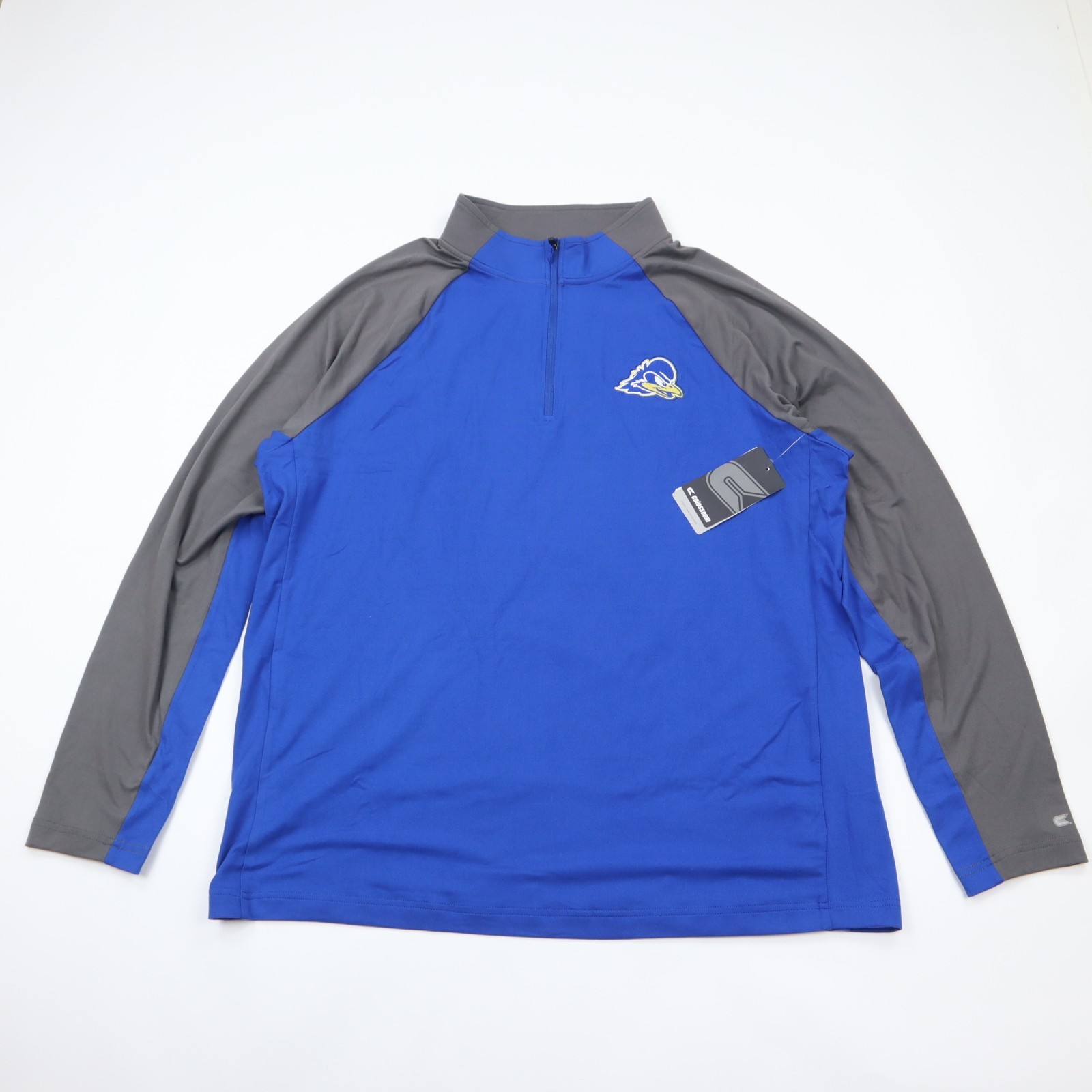 Delaware Blue Hens Colosseum 1/4 Zip Windshirt Pullover Mens XL Blue NWT gallery