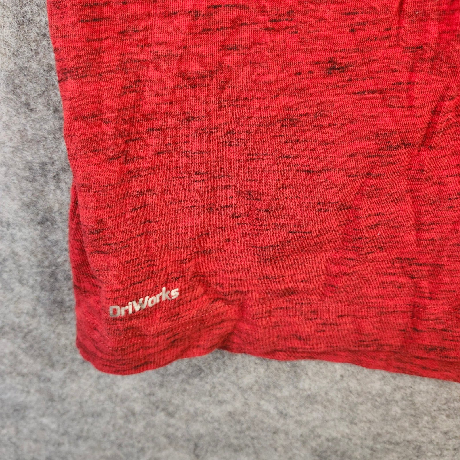 Athletic Works Mens XL Red Space Dye Long Sleeve DriWorks Performance Tee Shirt gallery