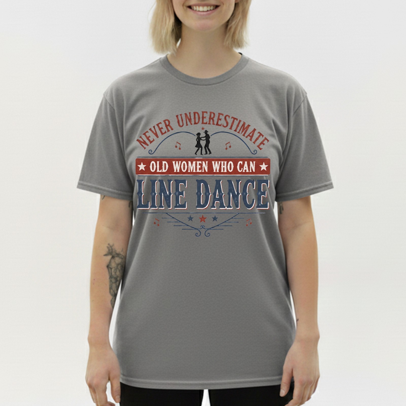 Never Underestimate Old Women Who Line Dance T-Shirt Funny Country Dancing Gift gallery