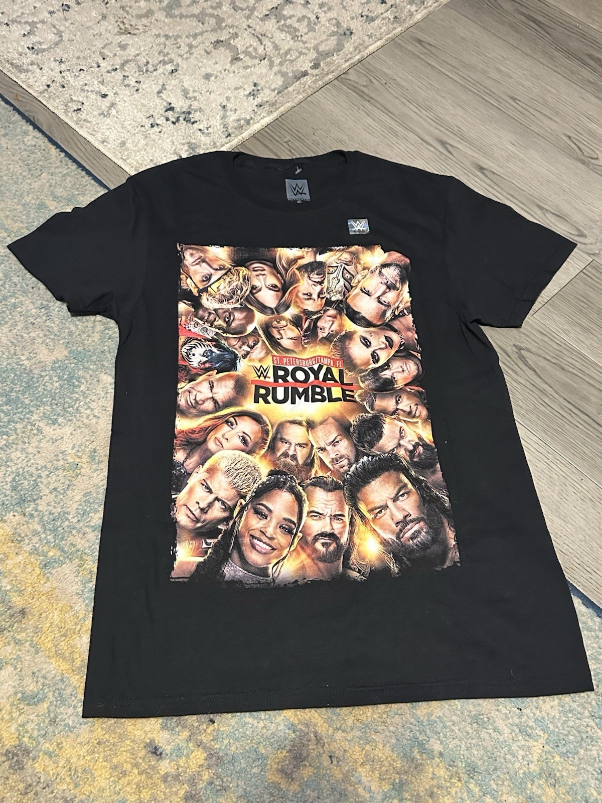 WWE Men’s T-Shirt Size Small S Royal Rumble 2024 St. Petersburg Tampa Florida