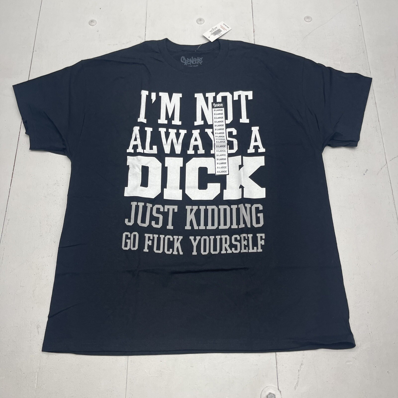 Spencer’s Not Always Black Graphic T Shirt Adults Size XL NEW