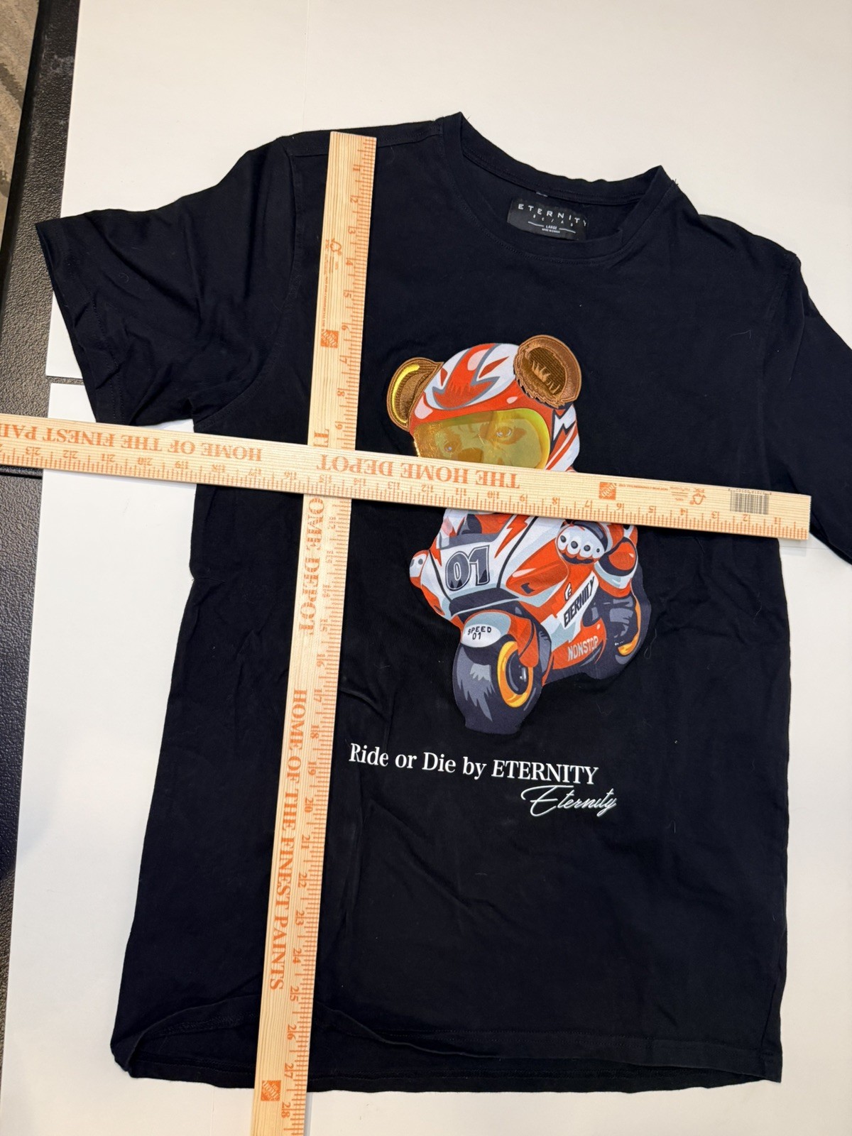Eternity BC / AD Ride or Die Black Crew neck Tee Large gallery