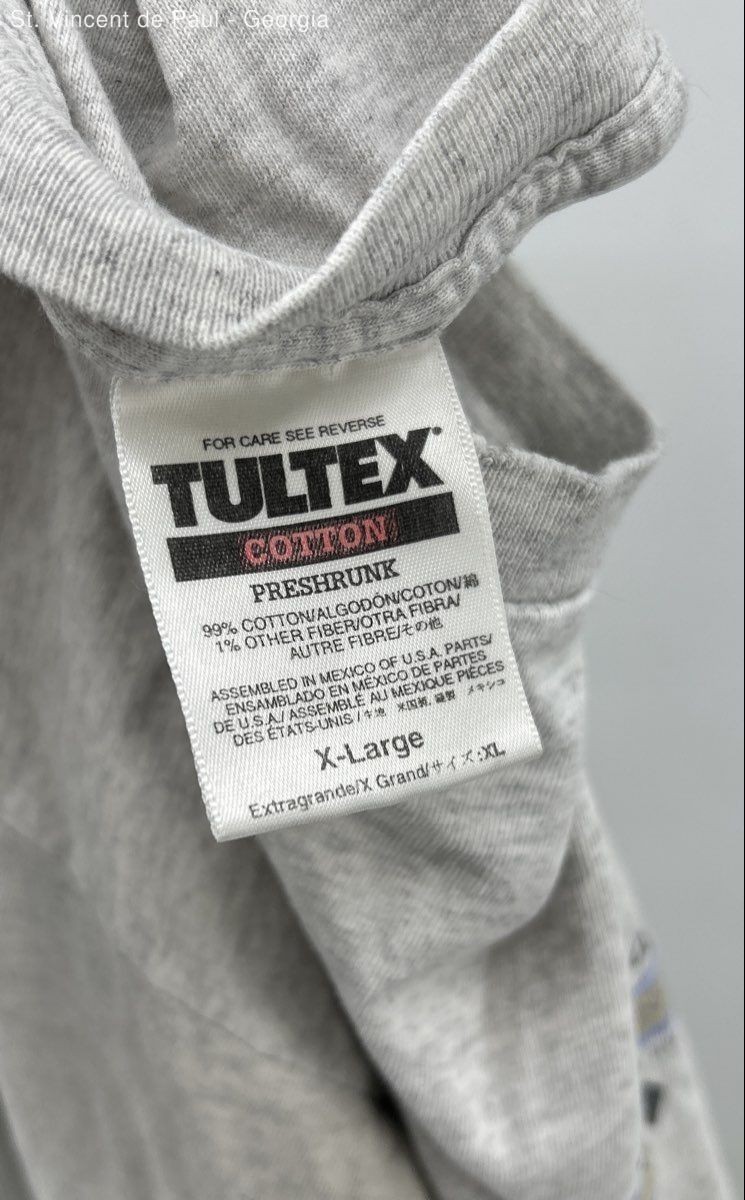 Tultex Vintage Lake Tahoe Long Sleeve Tee Shirt Men's XL Gray FLAW gallery