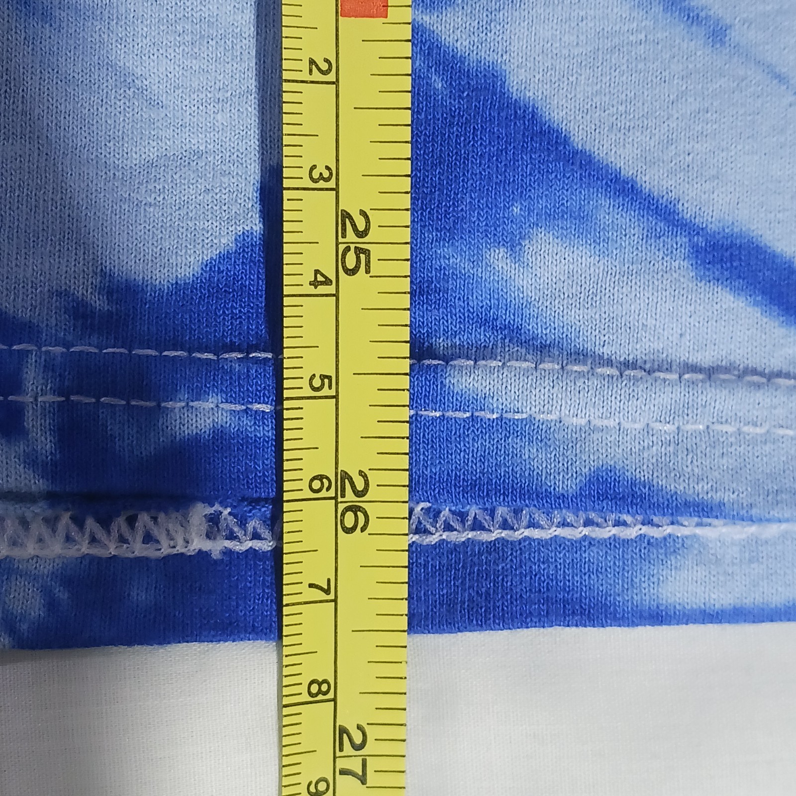 Tie Dye T Shirt Adult Large Blue 2 Tone Heavy Cotton Hippie 70's Style New gallery