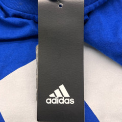 Adidas The Go-To Tee Blue Cities & Plain 3 Striped Logo Graphic T-Shirt adults