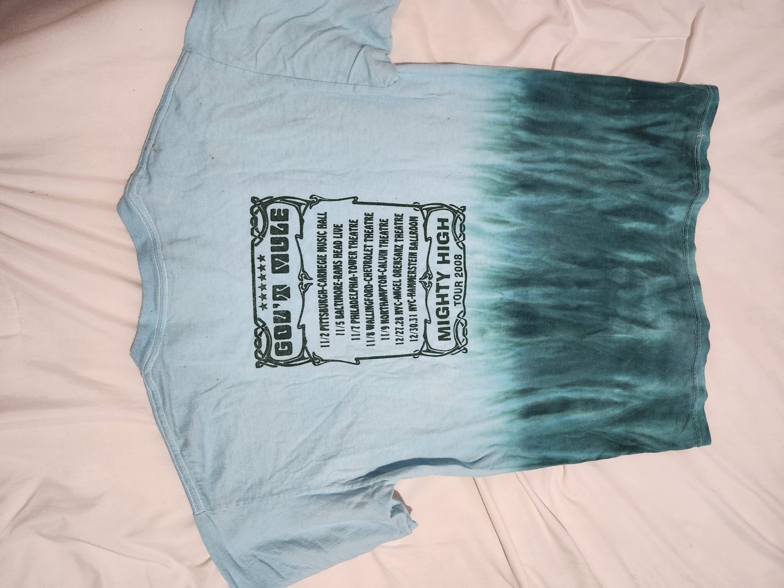 2008 Gov't Mule MIGHTY HIGH Band Music Concert Tour T-Shirt Tie Dye Dead Rock M gallery
