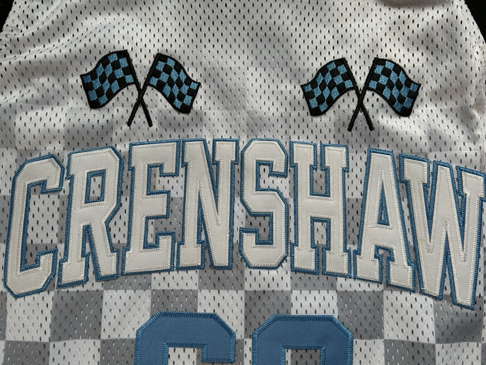 Nipsey Hussle Crenshaw Checkered Basketball Jersey | Men's L | Headgear Classics gallery