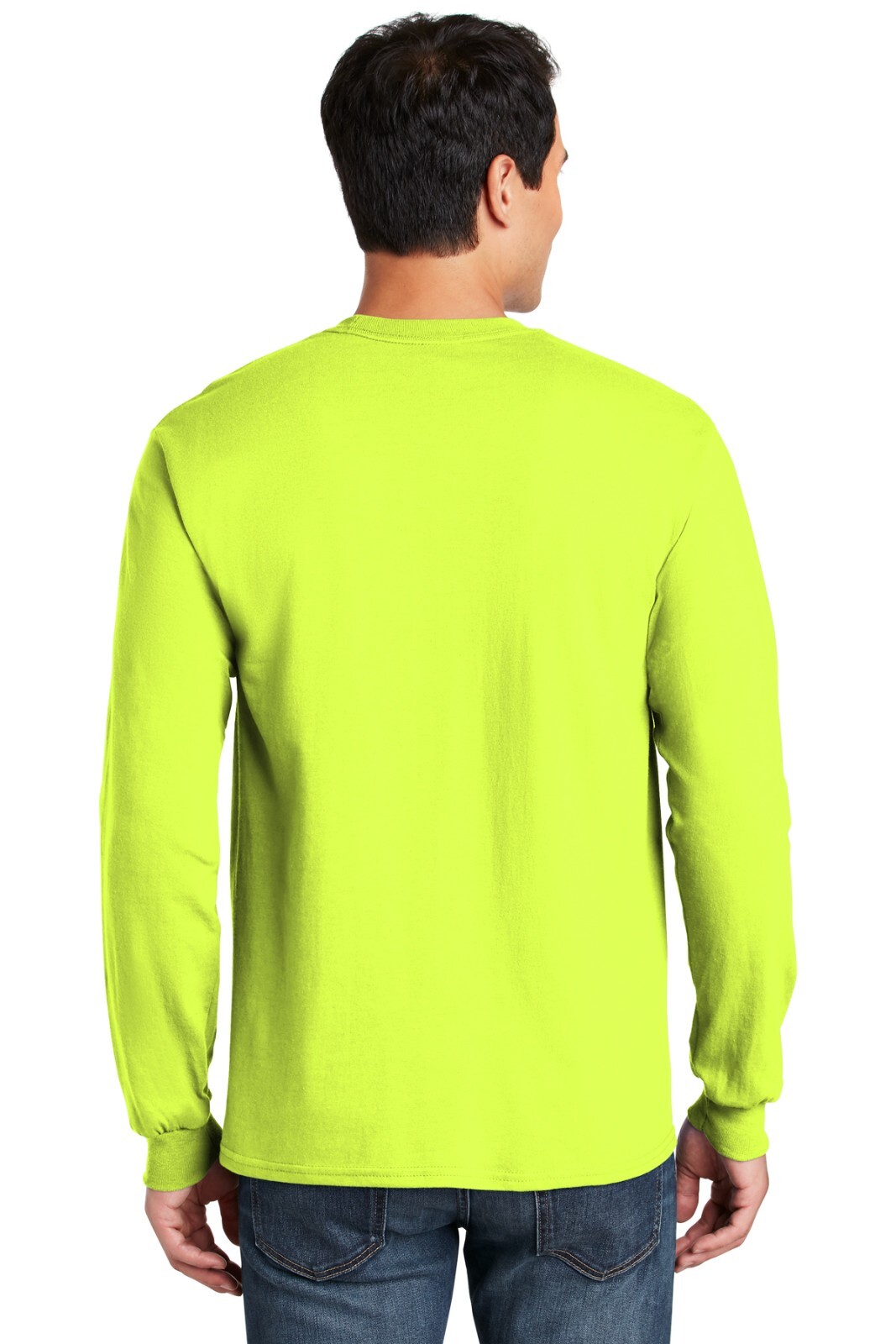 High Visibility Work Safety Green Long Sleeve Shirts Gildan 6 Pack Hi Vis Work gallery
