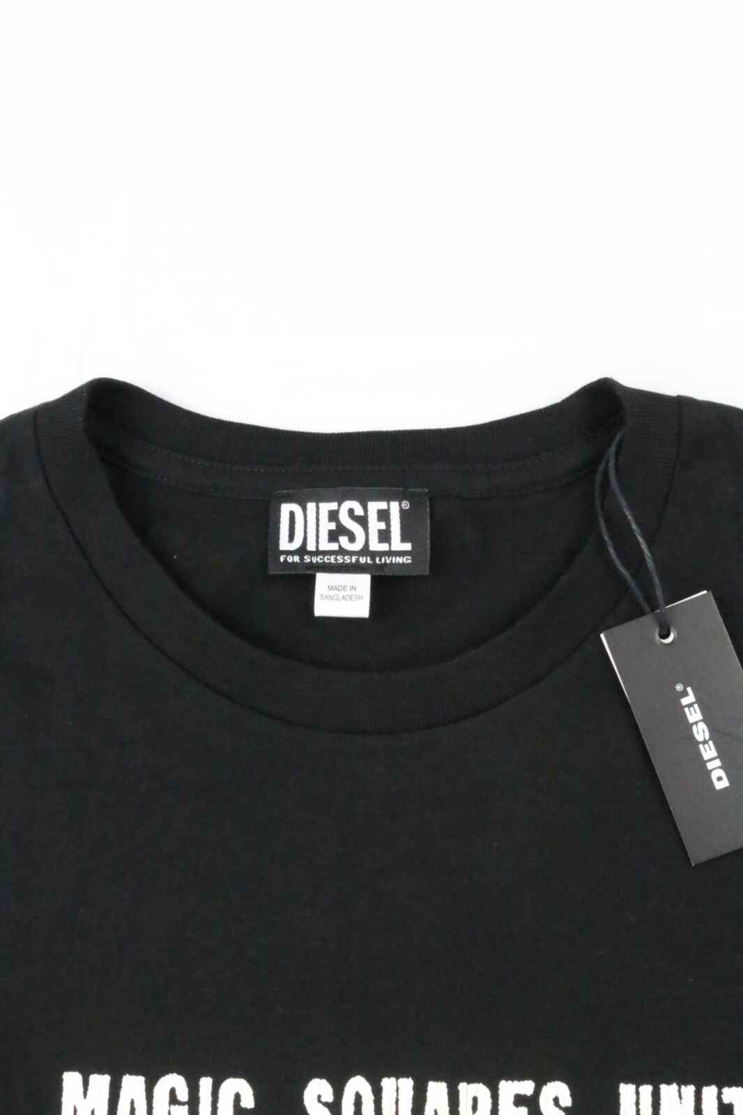 Diesel For Successful Living Tee Black White T-Shirt Sz XL Crew Neck Magic Unit gallery