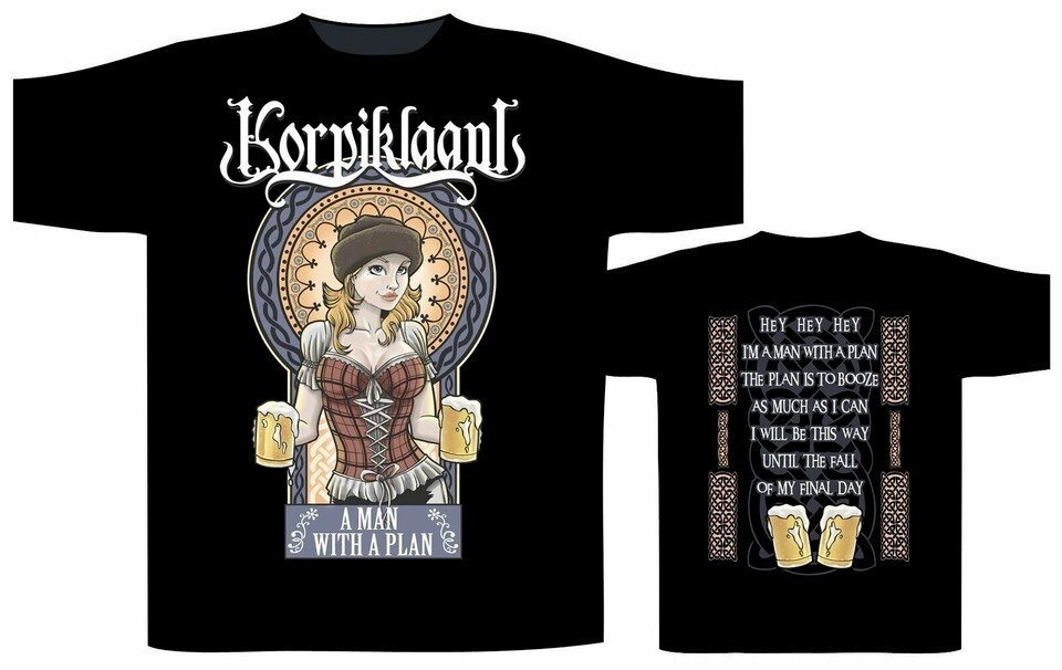 Korpiklaani A Man With A Plan Shirt S M L XL XXL Folk Metal T-shirt ZL597 gallery