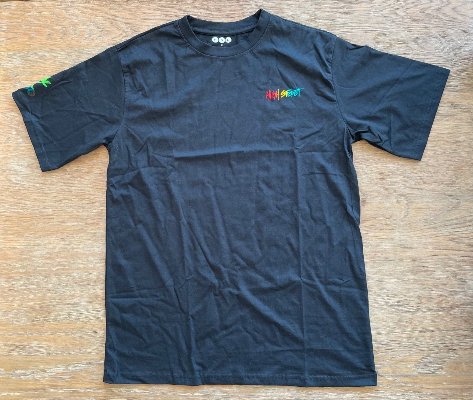 NWOT HSC x Norblack Norwhite Black SS T-Shirt Tee High Street Cannabis Size L gallery