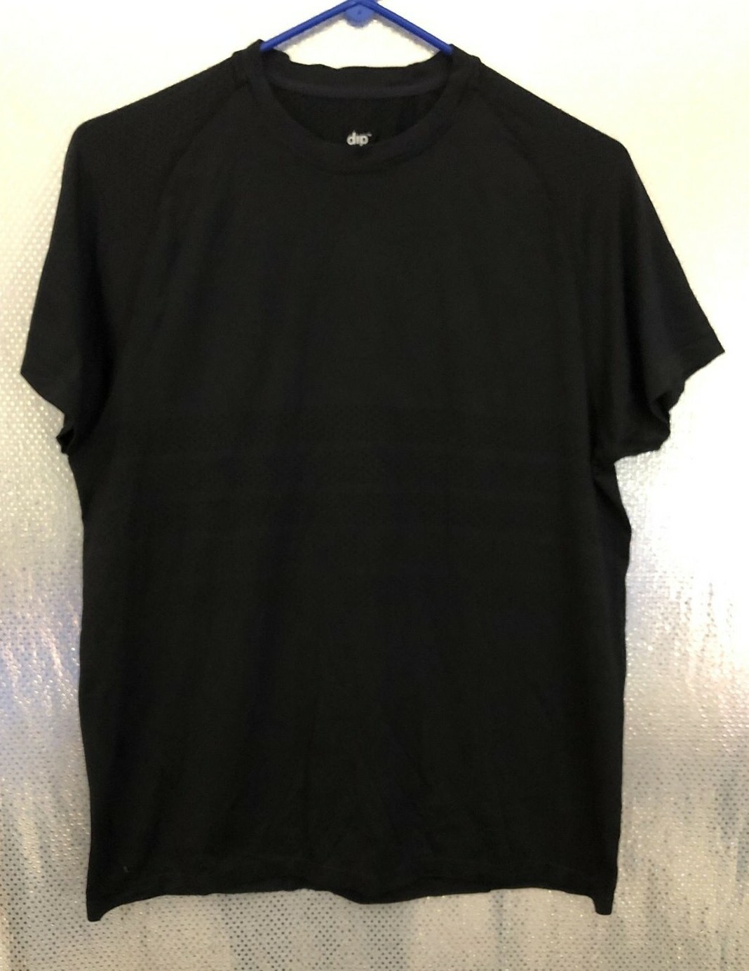 dip Apparel Mens Activewear Sz S Black Nylon Short Sleeve Tee Shirt T-Shirt gallery