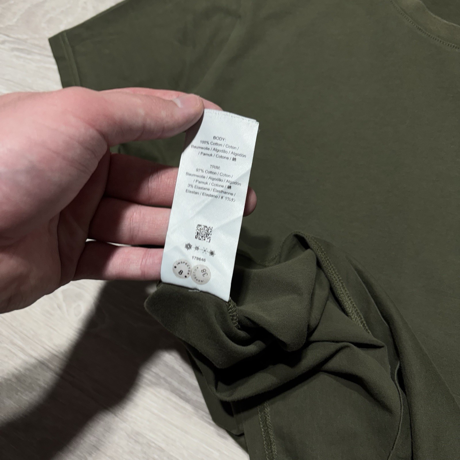 Fred Perry Green Laurel Wreath Logo Graphic Jersey Crew Neck Tee Shirt Men M gallery