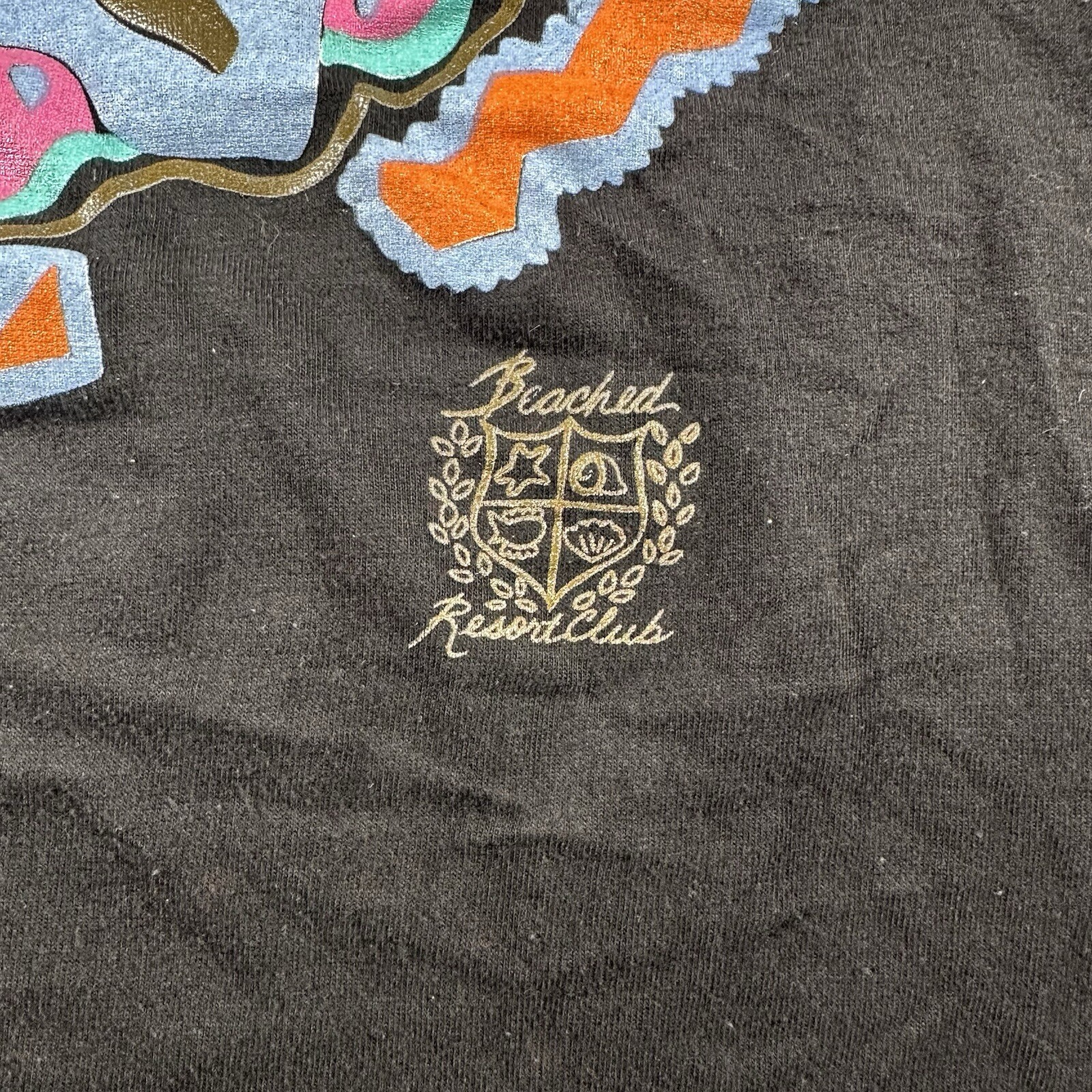 Vintage Nassau Grouper Fish Ocean Nature Art T-Shirt 2XL Beached Resort Club gallery