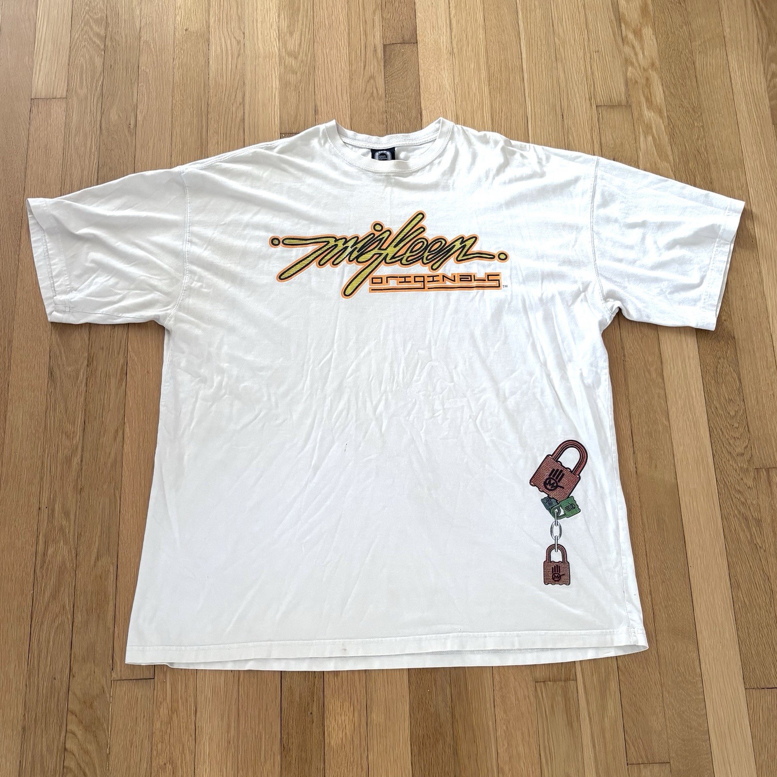 Vintage Miskeen Originals Baggy Graphic Tee Mens 3XL Y2K Rare Hip Hop Shirt