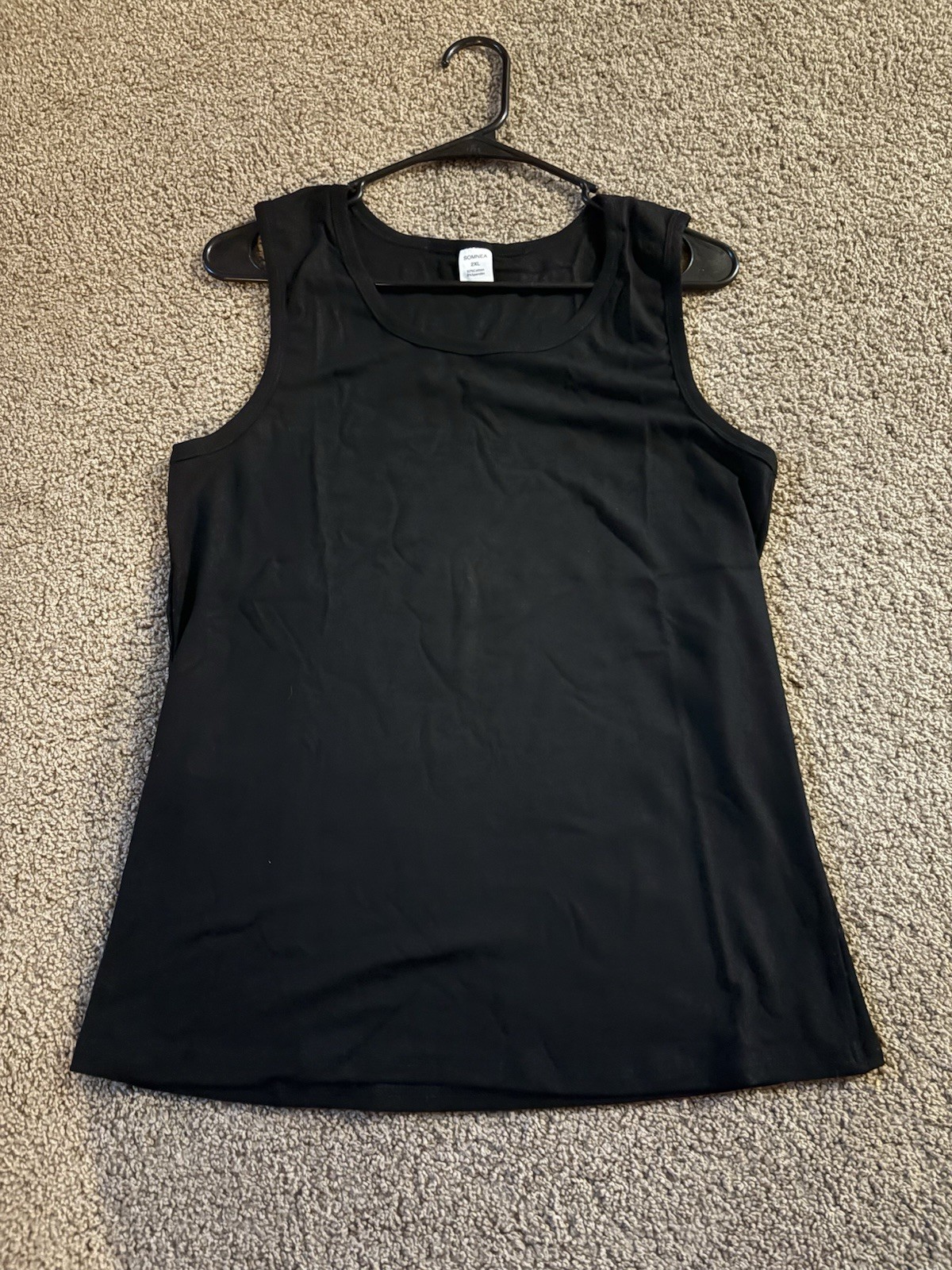 Men’s Somnea Ribbed Tank 2XL Black , Shape Stretch NEW! 3 Pack gallery