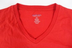BLUE ICE CLOTHING RED MEDIUM STRETCH VNECK TEE TSHIRT MENS NWT NEW