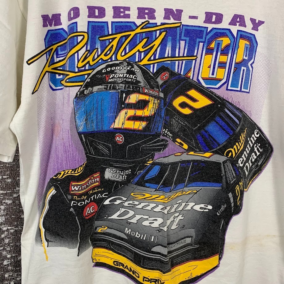 Vintage Lee Rusty Wallace Monder Day Gladiator Nascar Shirt Size Large gallery