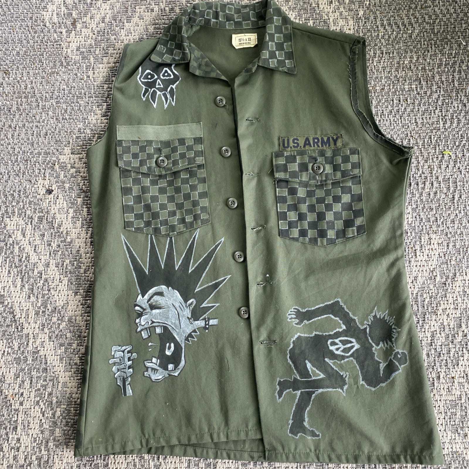 Operation Ivy Rancid Punk Rock Original Handmade Vest + Rancid T’s Pre-Owned gallery