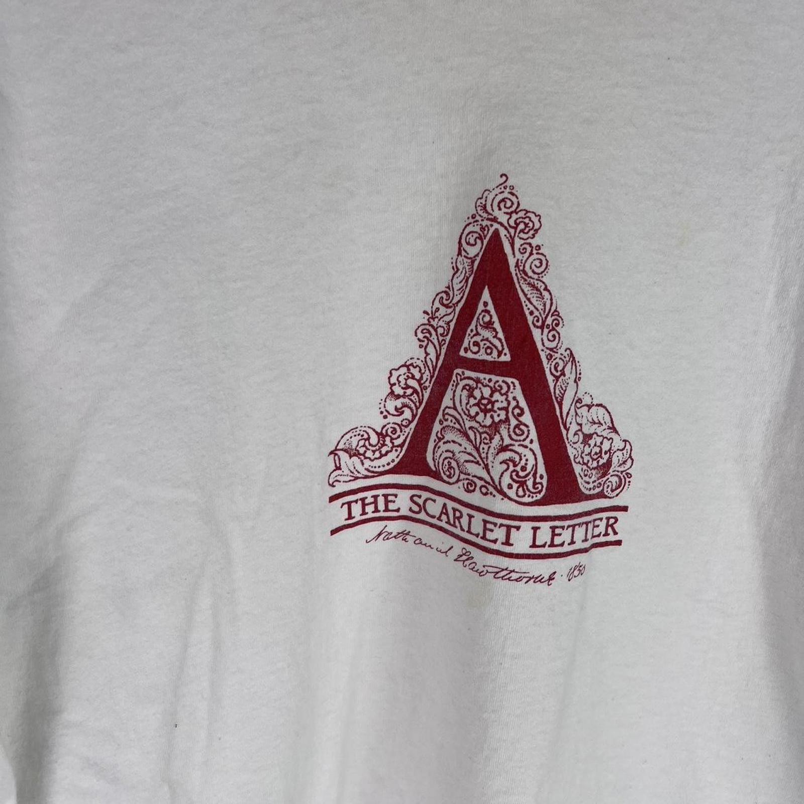 Vintage the Scarlet Letter novel white cotton tee size X Large gallery