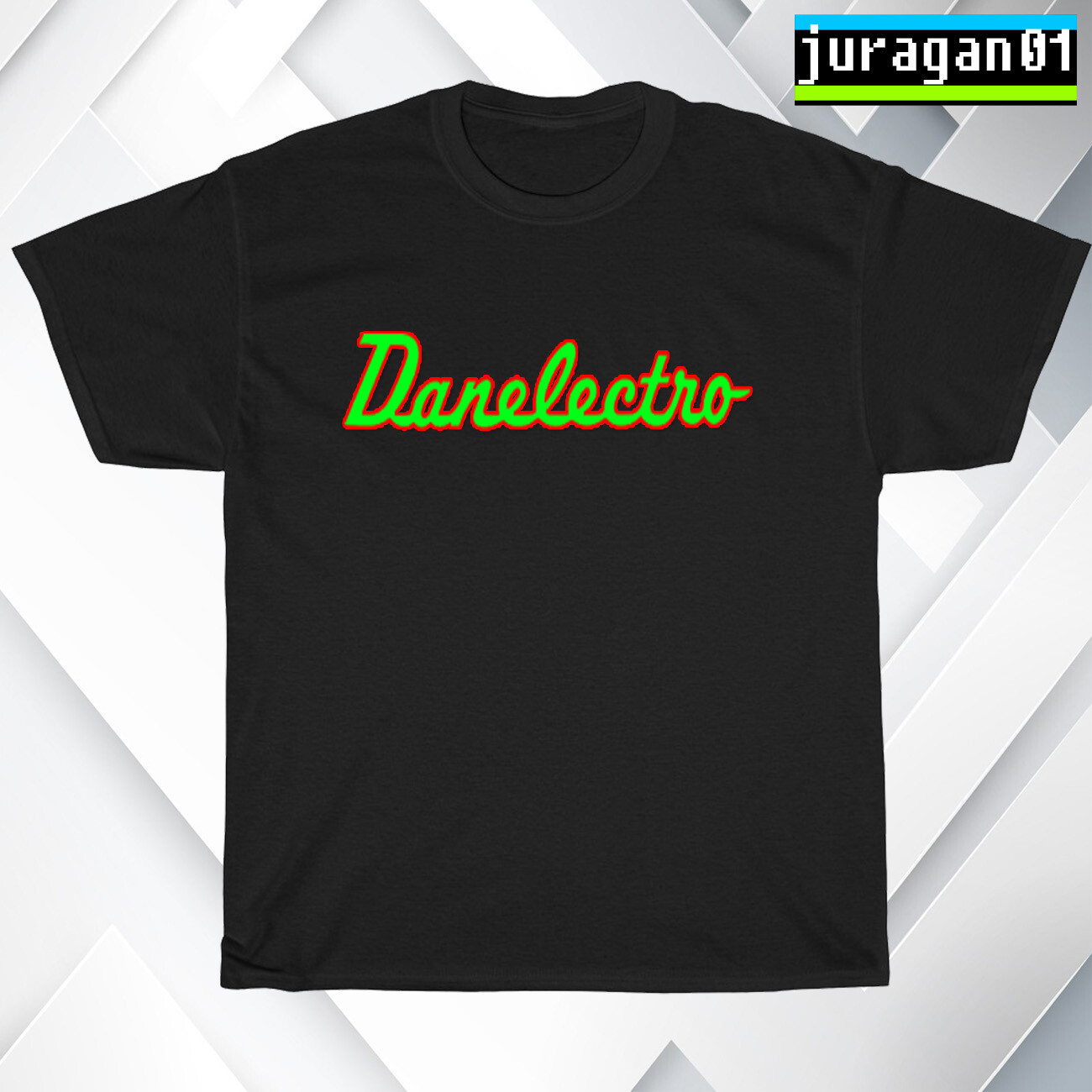 New Danelectro Guitars Logo Black/Navy/Sport Grey/White Men's T-Shirt S-5XL gallery