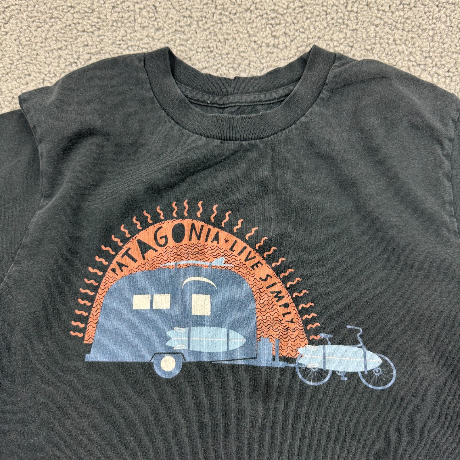 Patagonia Shirt Mens Small Black Lives Simply 100% Organic Cotton Tee Slim Fit gallery