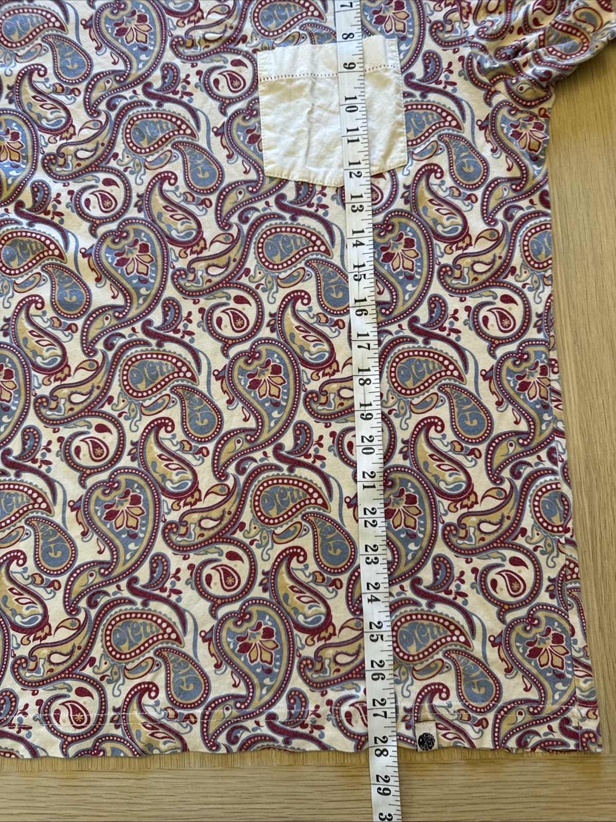 Pretty Green L Multicoloured Paisley Pattern Pocket T Shirt gallery