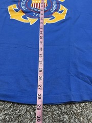 Vintage 80’s Single Stitch United States Coast Guard Blue T Shirt Size XL Rare