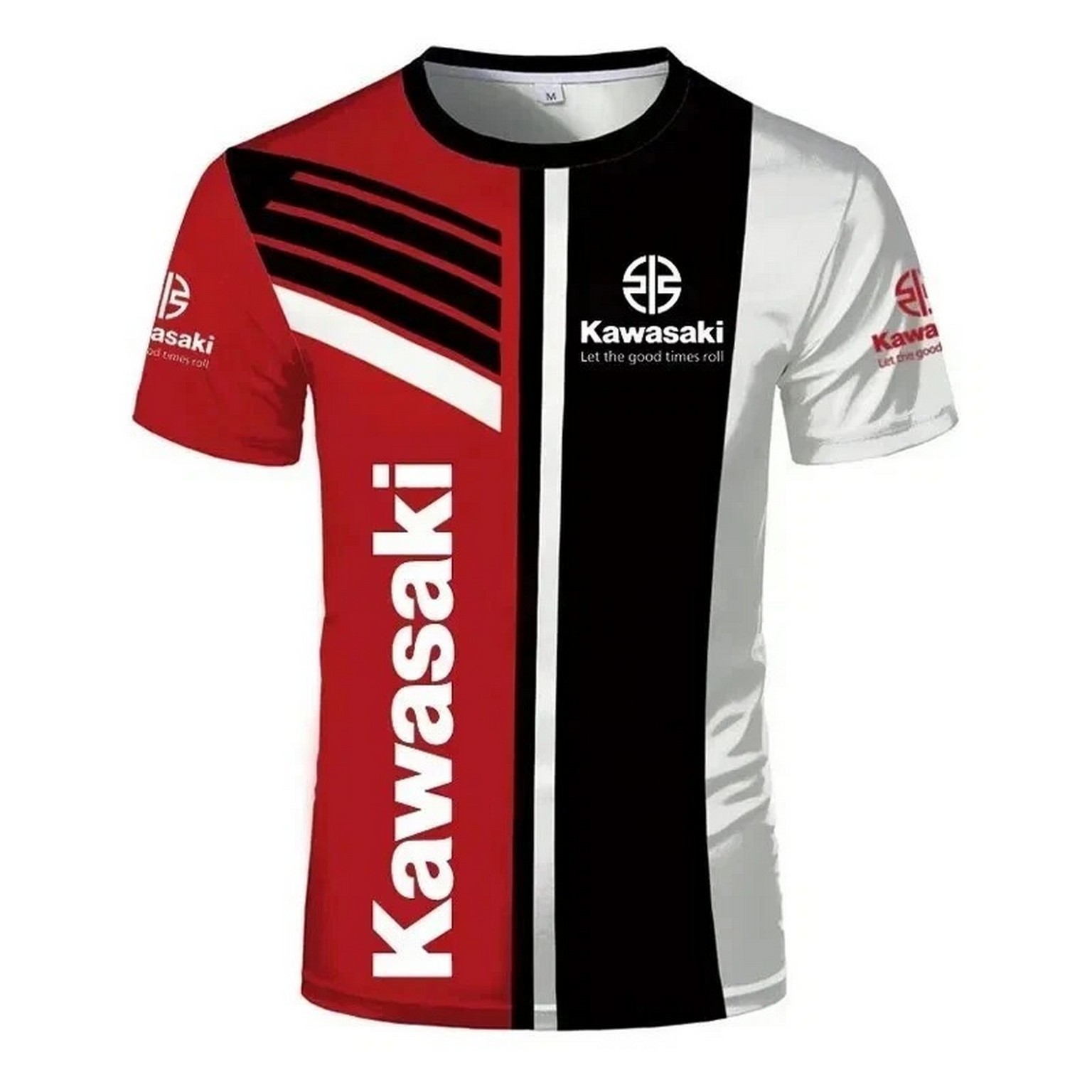 Hot Kawasaki Motorcycle Racing 3D Printed Men's T-shirt Quick Drying S-5XL gallery